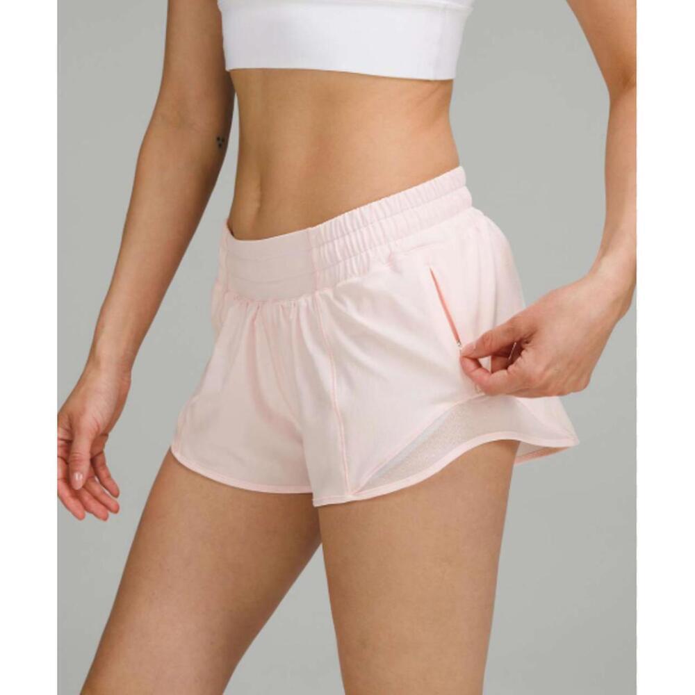 NWT Lululemon Hotty Hot Low-Rise 2.5" Lined Shorts - STRAWBERRY MILKSHAKE Sz 12